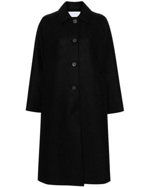 Harris Wharf London Single-Breasted Coats - Black