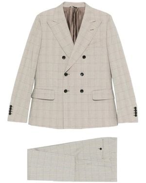 Reveres 1949 Double Breasted Suits - Natural