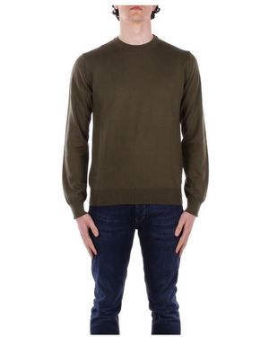 Woolrich Baumwoll-rundhalsausschnitt jersey pullover - Grün