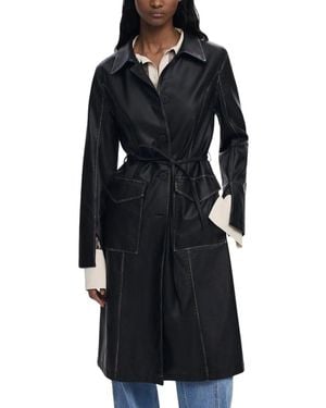 Desigual Belted Coats - Negro