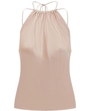 Pinko Sleeveless Tops - Pink