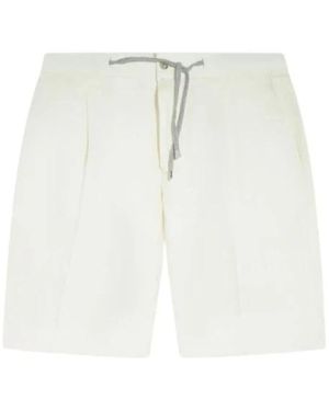 Barba Napoli Casual Shorts - Blanc