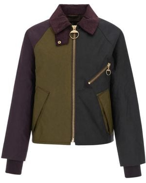 Barbour Jassen ,Veelkleurig ,Katoen Arlene Wax Jacket - Groen