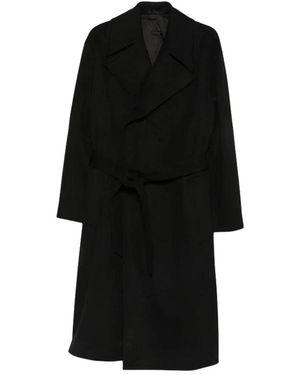 Caruso Belted Coats - Negro