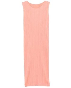 Issey Miyake Midi Dresses - Pink
