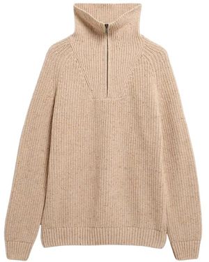 ARMEDANGELS Tweed Knit Troyer - Naturel