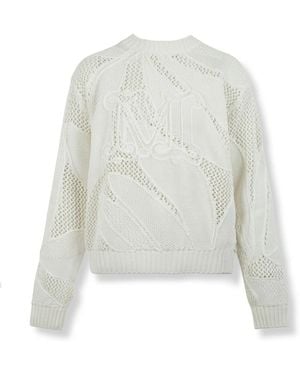 Max Mara Round-Neck Knitwear - White