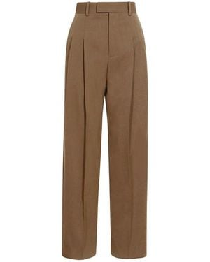 Bottega Veneta Wide Trousers - Brown