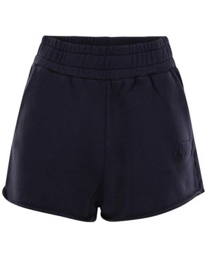 Autry Korte Broeken ,Blauw ,Logo Sweatshorts