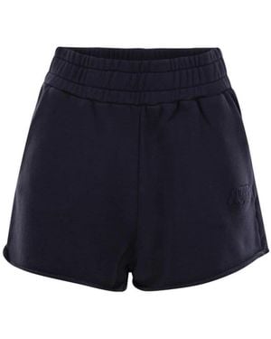 Autry Korte Broeken ,Blauw ,Logo Sweatshorts