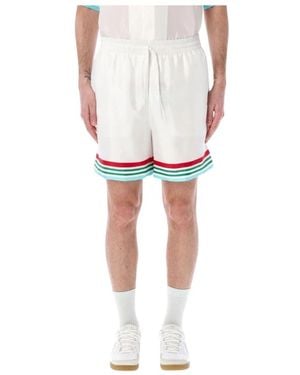 CASABLANCA Minimalistische Casual Shorts - Weiß