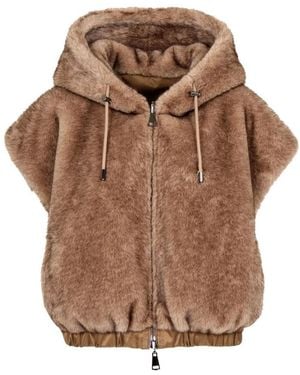Betta Corradi Jassen ,Bruin ,Polyester Dudu Vest