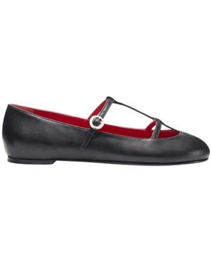 SCAROSSO Ballerina Shoes - Red