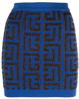Balmain Short Skirts - Blue