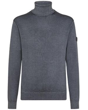 Peuterey Truien & Vesten ,Grijs ,Wol Masum Acd Turtleneck - Blauw