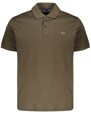 Paul & Shark Polo-Shirt Aus Baumwolle Mit Logo-Detail - Grün