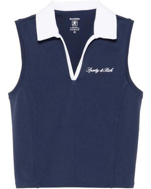 Sporty & Rich Polo Shirts - Blue
