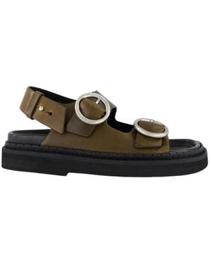 Ami Paris Flat Sandals - Vert