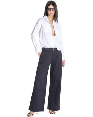TRUE AVENUE Pantalone 5 Tasche - Blauw