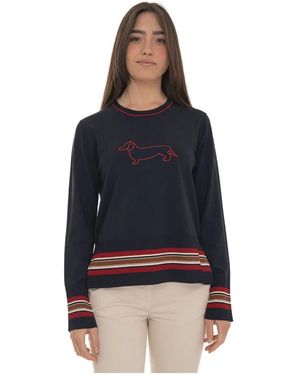 Harmont & Blaine Round-Neck Knitwear - Azul