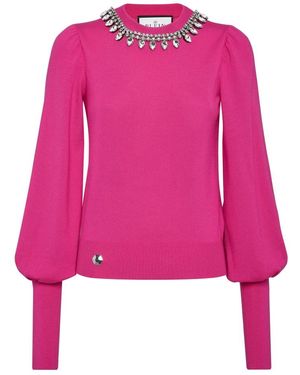 Philipp Plein Round-Neck Knitwear - Rose
