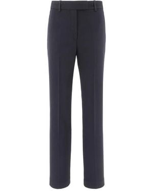 Aspesi Broeken ,Blauw ,Leer Slim-Fit Broek
