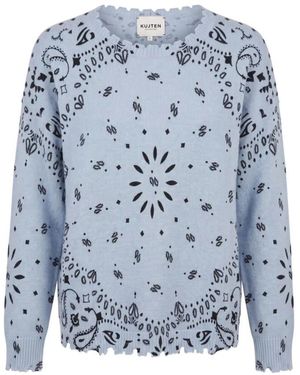 Kujten Round-Neck Knitwear - Blue