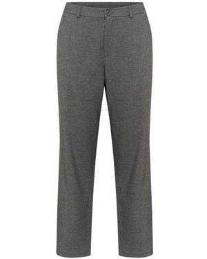 Kaffe Straight Trousers - Grey