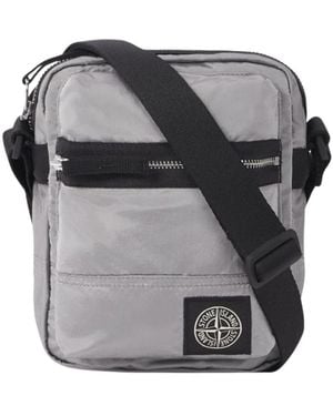 Stone Island Cross Body Messenger - Grey