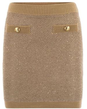 Elisabetta Franchi Short Skirts - Naturel