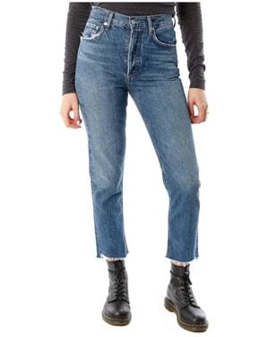 Agolde Riley Crop Jeans - Blau