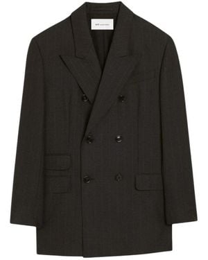 Ami Paris Zweireihiger Blazer - Schwarz