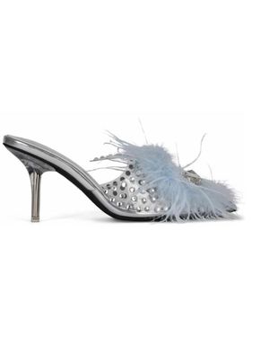 Jeffrey Campbell Heeled Mules - Gris