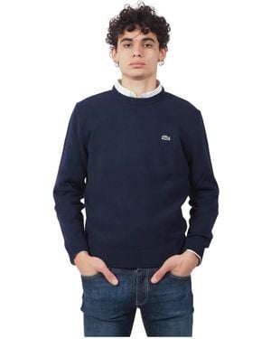 Lacoste Round-Neck Knitwear - Blue