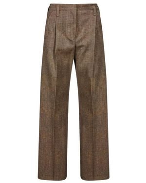 Antonelli Wide Trousers - Marrón