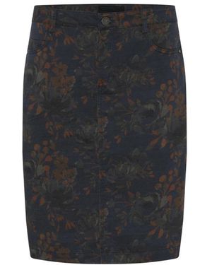 Cro Rokken ,Bruin ,Bloemenprint Jurk - Zwart
