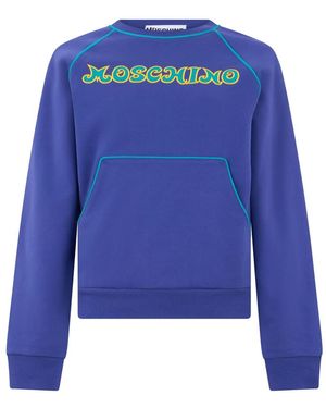 Moschino Hoodies & Sweatvesten ,Blauw ,Sweatshirts & Hoodies