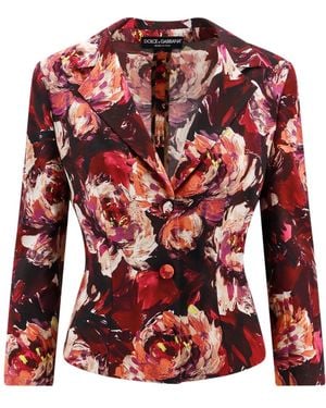 Dolce & Gabbana Jassen ,Veelkleurig ,Blazers - Rood