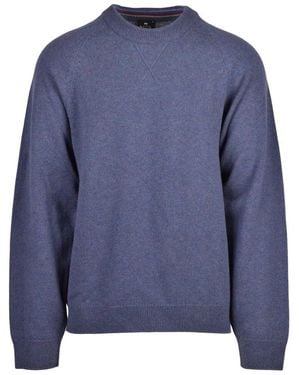 Paul Smith Pullover Mit Rundhalsausschnitt - Blau