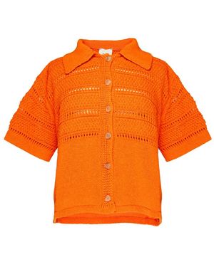 Alysi Polohemd Aus Baumwollmischung - Orange