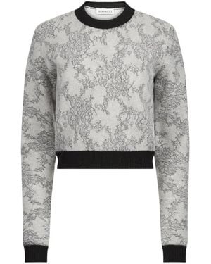 Nina Ricci Round-Neck Knitwear - Grigio