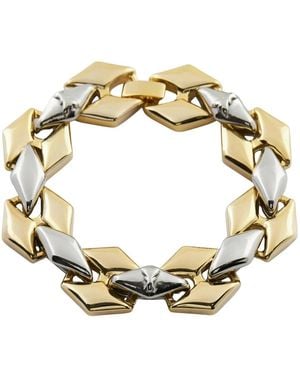 Patrizia Pepe Accessoires ,Veelkleurig ,Bracciale Morbido Bicolore - Metallic