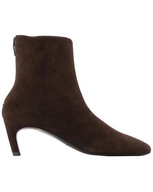 TOTEME Schoenen ,Bruin ,Leer Enkellaarzen