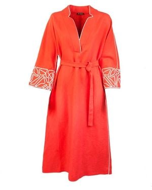 Loro Piana Wrap Dresses - Red