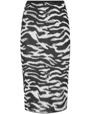 The Attico Midi Rok - Grijs