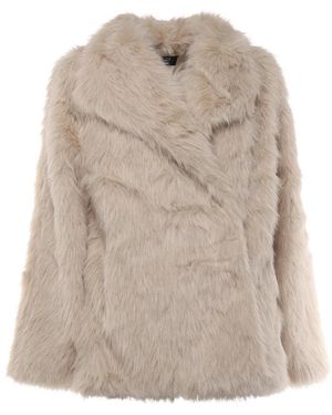 V73 Jassen ,Wit ,Penny Faux Fur Jacket - Naturel