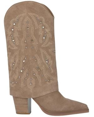 Alma En Pena. Cowboy & Biker Boots - Brown