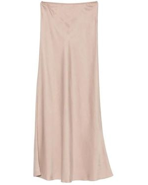 Fabiana Filippi Maxi-Rock Aus Satin - Pink