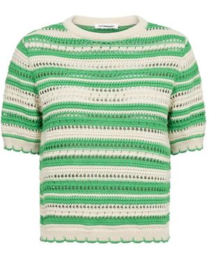co'couture Truien & Vesten ,Veelkleurig ,Rondgebreide Kleding - Groen
