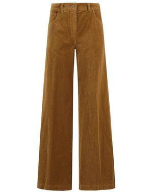 Aspesi Wide Trousers - Marrone